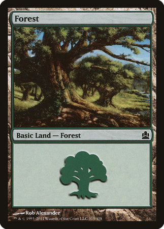 Forest (315) [Commander 2011] | Rook's Games and More