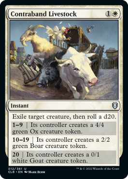 Contraband Livestock [Commander Legends: Battle for Baldur's Gate] | Rook's Games and More