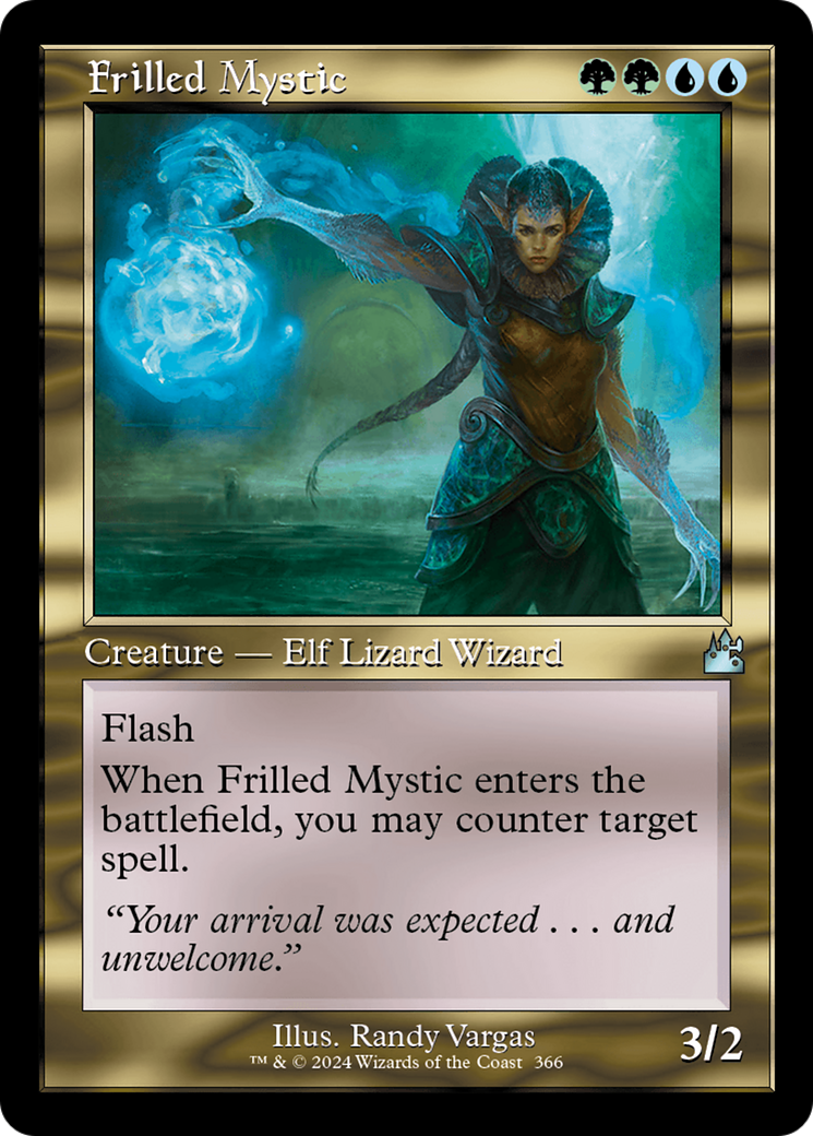 Frilled Mystic (Retro Frame) [Ravnica Remastered] | Rook's Games and More