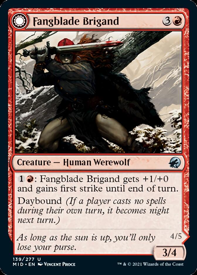 Fangblade Brigand // Fangblade Eviscerator [Innistrad: Midnight Hunt] | Rook's Games and More