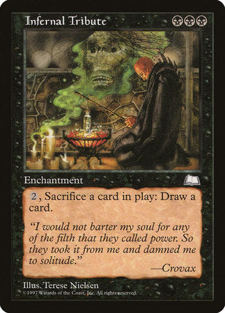 Infernal Tribute [Weatherlight] | Rook's Games and More