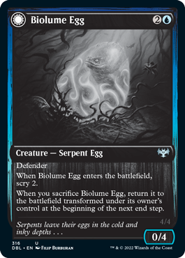 Biolume Egg // Biolume Serpent [Innistrad: Double Feature] | Rook's Games and More