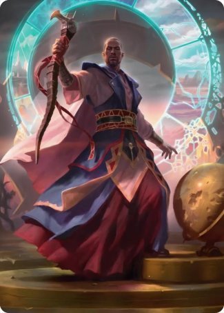 Teferi, Who Slows the Sunset Art Card [Innistrad: Midnight Hunt Art Series] | Rook's Games and More