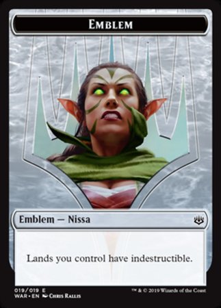 Emblem - Nissa, Who Shakes the World [War of the Spark Tokens] | Rook's Games and More