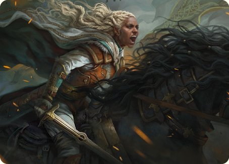 Eowyn, Fearless Knight Art Card [The Lord of the Rings: Tales of Middle-earth Art Series] | Rook's Games and More