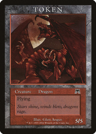 Dragon Token (Onslaught) [Magic Player Rewards 2002] | Rook's Games and More