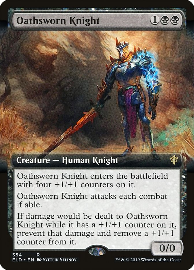 Oathsworn Knight (Extended Art) [Throne of Eldraine] | Rook's Games and More