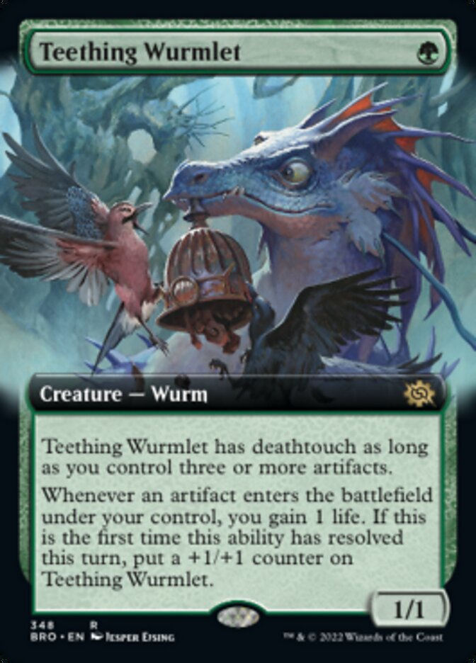 Teething Wurmlet (Extended Art) [The Brothers' War] | Rook's Games and More