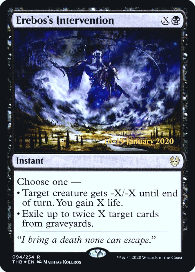 Erebos's Intervention [Theros Beyond Death Prerelease Promos] | Rook's Games and More