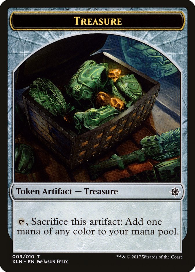 Treasure (009/010) [Ixalan Tokens] | Rook's Games and More