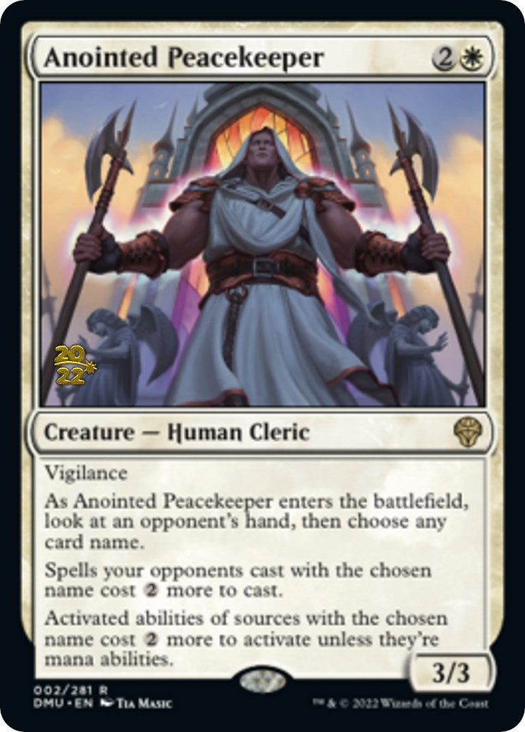 Anointed Peacekeeper [Dominaria United Prerelease Promos] | Rook's Games and More