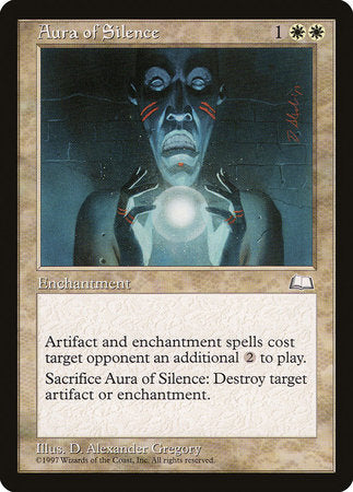 Aura of Silence [Weatherlight] | Rook's Games and More