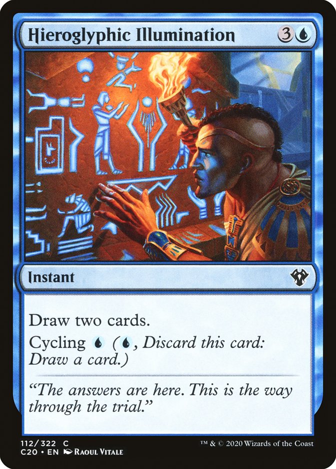 Hieroglyphic Illumination [Commander 2020] | Rook's Games and More