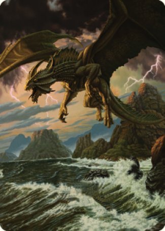 Ancient Bronze Dragon Art Card (03) [Commander Legends: Battle for Baldur's Gate Art Series] | Rook's Games and More