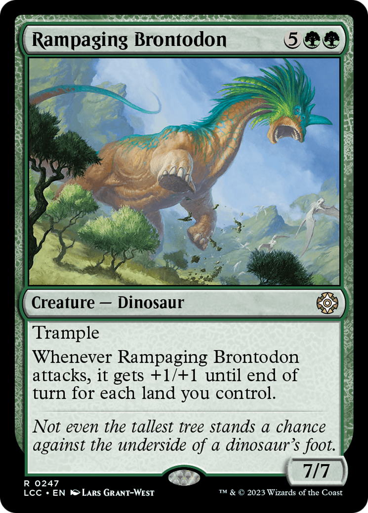 Rampaging Brontodon [The Lost Caverns of Ixalan Commander] | Rook's Games and More