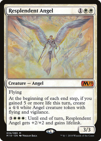 Resplendent Angel [Core Set 2019] | Rook's Games and More