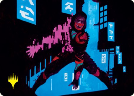 Return to Action Art Card (Gold-Stamped Signature) [Kamigawa: Neon Dynasty Art Series] | Rook's Games and More