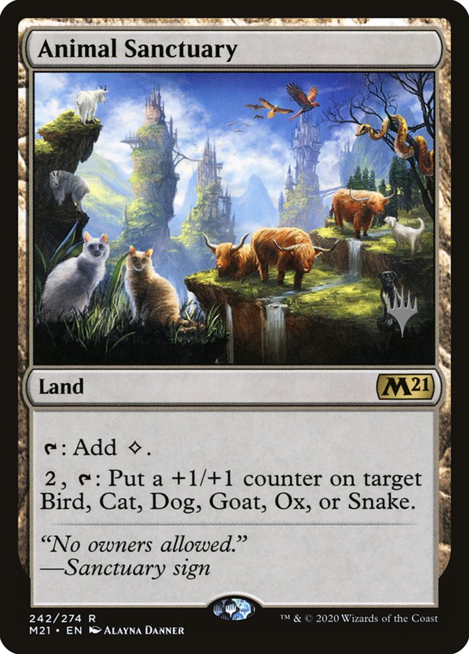 Animal Sanctuary (Promo Pack) [Core Set 2021 Promos] | Rook's Games and More