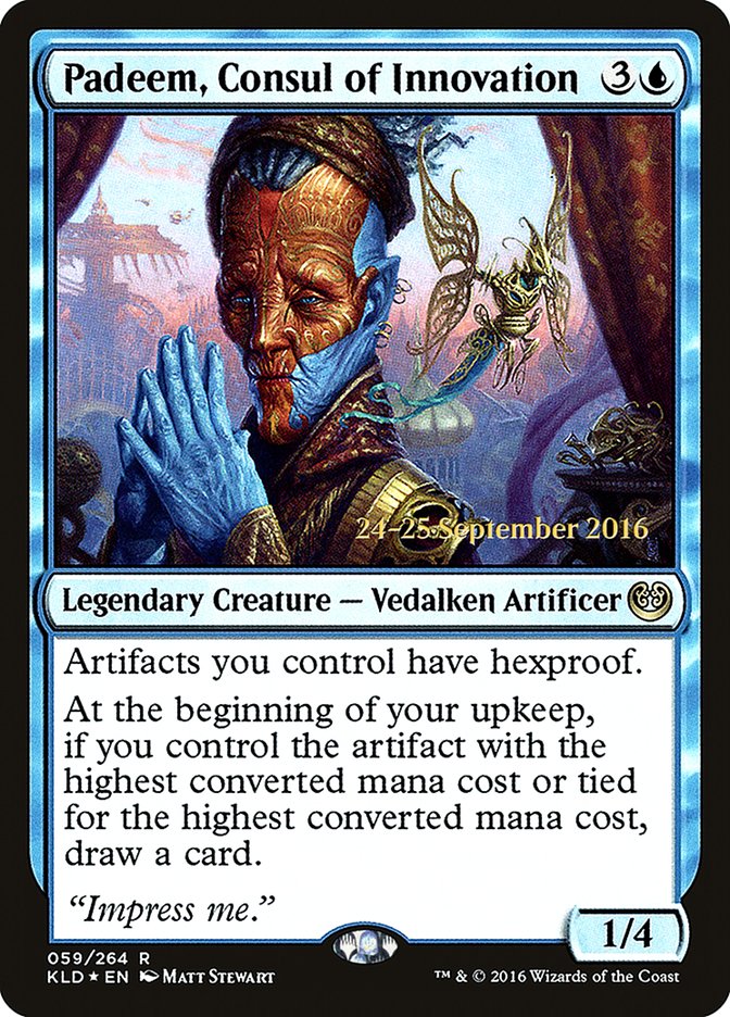 Padeem, Consul of Innovation  [Kaladesh Prerelease Promos] | Rook's Games and More