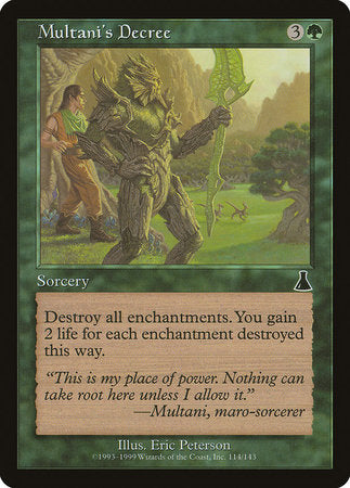 Multani's Decree [Urza's Destiny] | Rook's Games and More