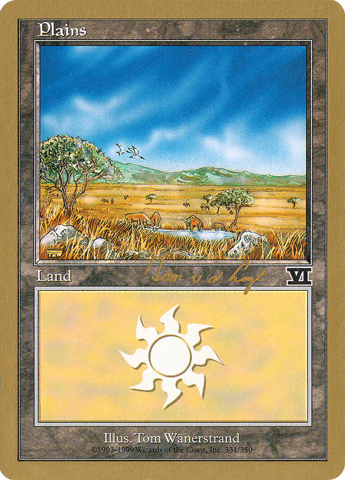 Plains (tvdl331) (Tom van de Logt) [World Championship Decks 2000] | Rook's Games and More