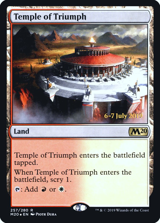 Temple of Triumph  [Core Set 2020 Prerelease Promos] | Rook's Games and More