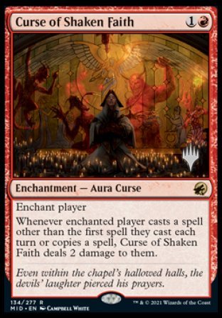 Curse of Shaken Faith (Promo Pack) [Innistrad: Midnight Hunt Promos] | Rook's Games and More