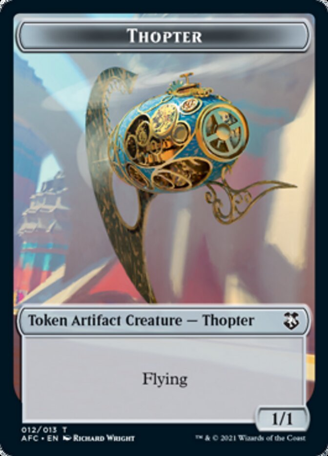 Thopter // Treasure Double-sided Token [Dungeons & Dragons: Adventures in the Forgotten Realms Commander Tokens] | Rook's Games and More