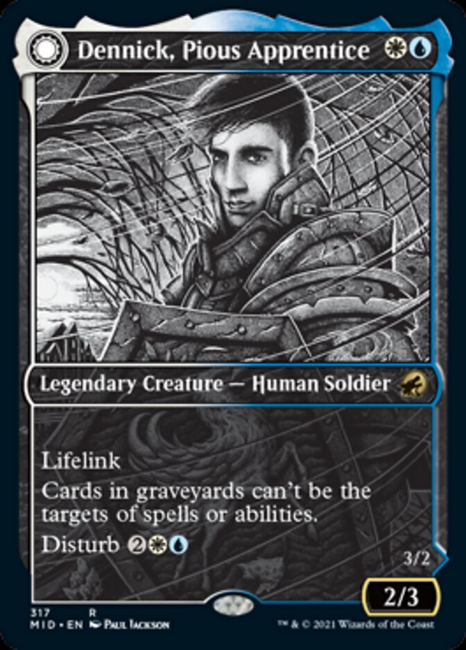 Dennick, Pious Apprentice // Dennick, Pious Apparition (Showcase Eternal Night) [Innistrad: Midnight Hunt] | Rook's Games and More