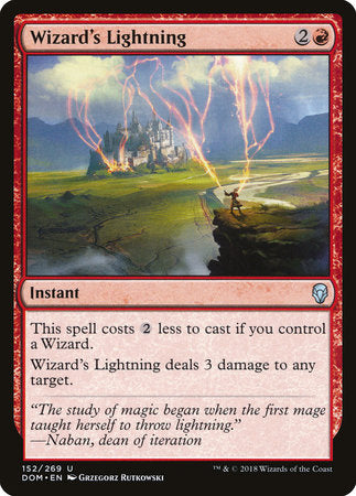 Wizard's Lightning [Dominaria] | Rook's Games and More