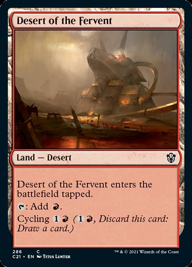 Desert of the Fervent [Commander 2021] | Rook's Games and More