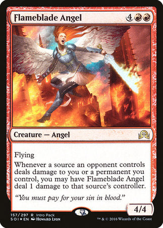 Flameblade Angel [Shadows over Innistrad Promos] | Rook's Games and More