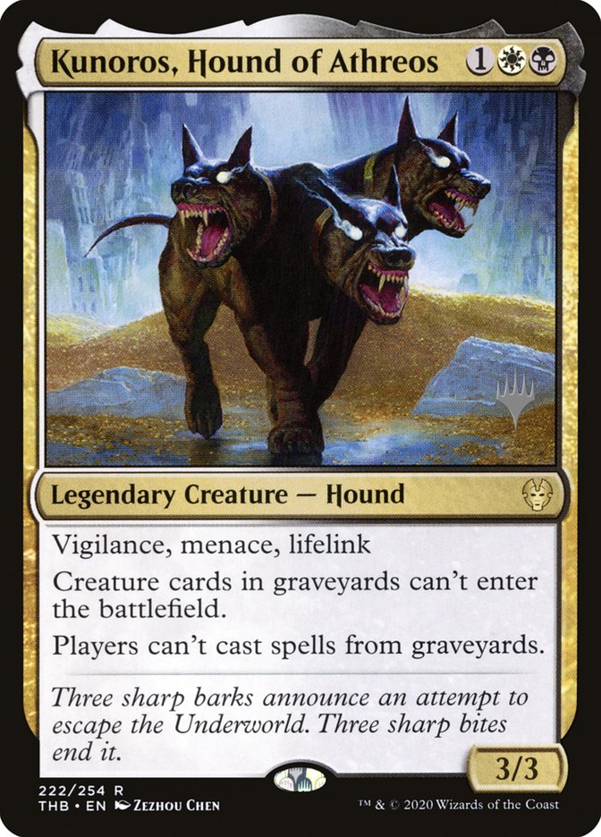 Kunoros, Hound of Athreos (Promo Pack) [Theros Beyond Death Promos] | Rook's Games and More