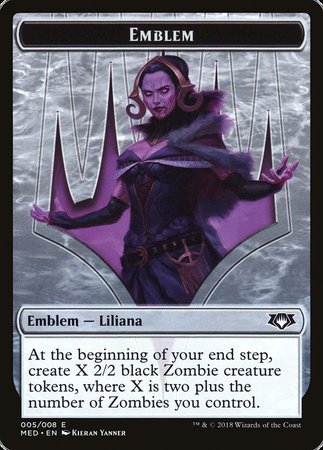 Emblem - Liliana, the Last Hope [Mythic Edition Tokens] | Rook's Games and More
