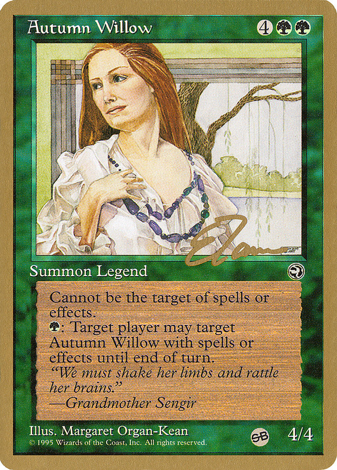 Autumn Willow (Eric Tam) (SB) [Pro Tour Collector Set] | Rook's Games and More