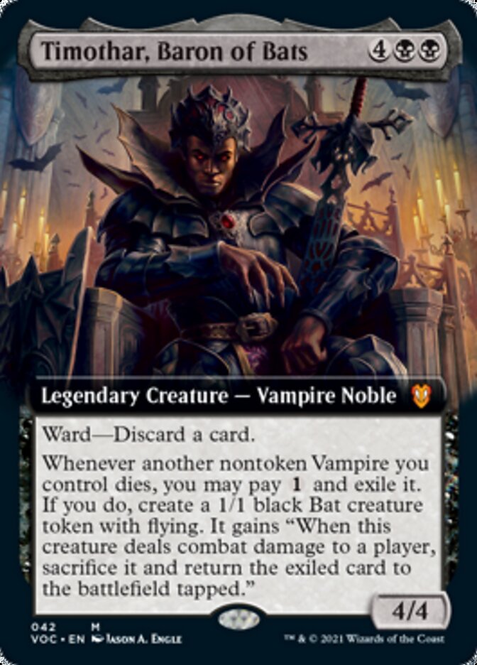 Timothar, Baron of Bats (Extended) [Innistrad: Crimson Vow Commander] | Rook's Games and More