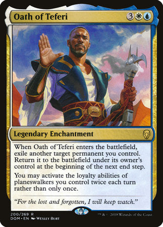 Oath of Teferi [Dominaria] | Rook's Games and More