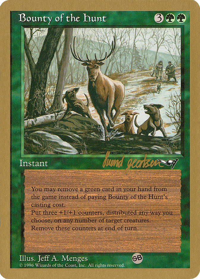 Bounty of the Hunt (Svend Geertsen) (SB) [World Championship Decks 1997] | Rook's Games and More