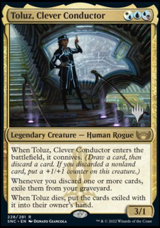 Toluz, Clever Conductor (Promo Pack) [Streets of New Capenna Promos] | Rook's Games and More