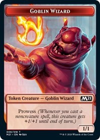 Goblin Wizard // Treasure Double-sided Token [Core Set 2021 Tokens] | Rook's Games and More