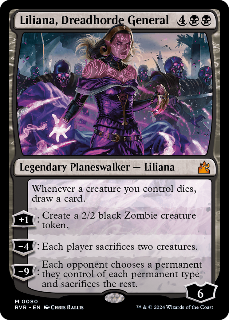 Liliana, Dreadhorde General [Ravnica Remastered] | Rook's Games and More