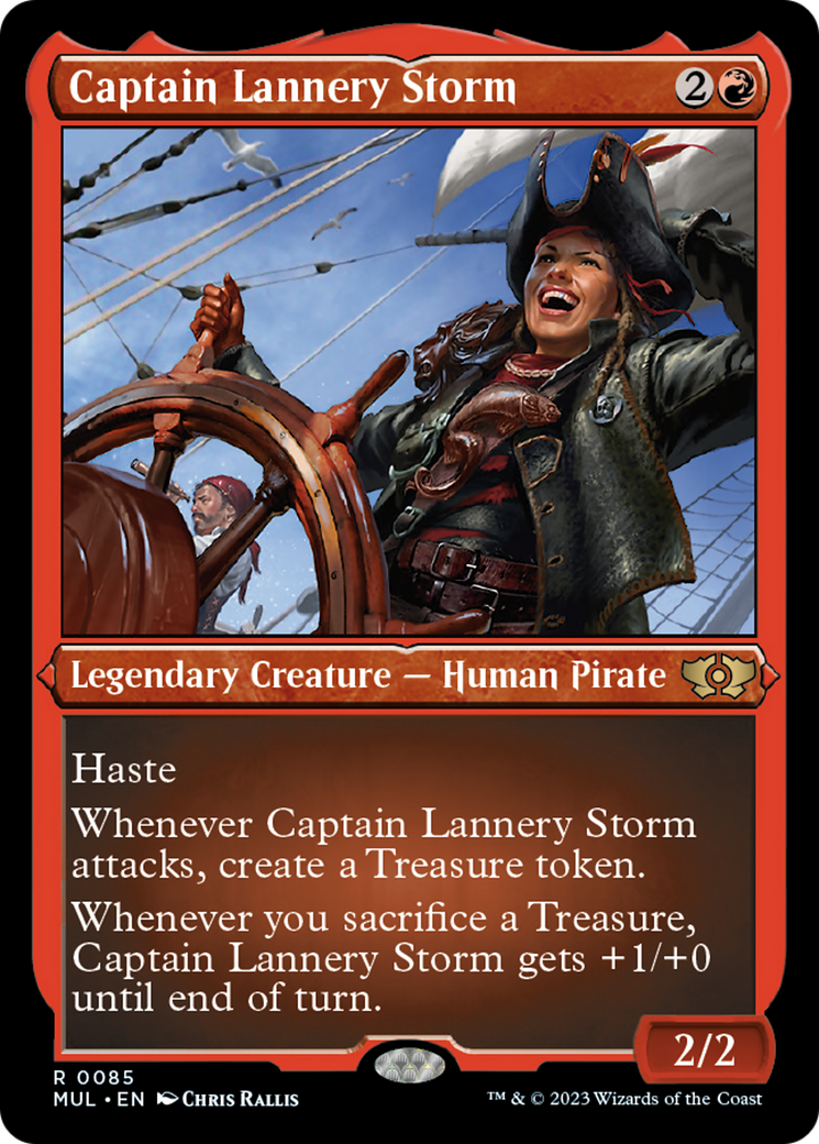 Captain Lannery Storm (Foil Etched) [Multiverse Legends] | Rook's Games and More