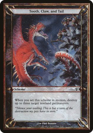 Tooth, Claw, and Tail (Archenemy) [Archenemy Schemes] | Rook's Games and More