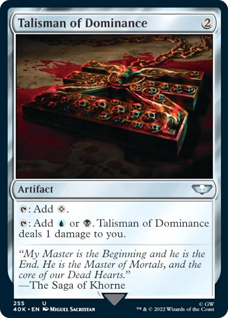 Talisman of Dominance (255) (Surge Foil) [Universes Beyond: Warhammer 40,000] | Rook's Games and More