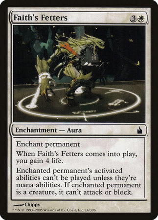 Faith's Fetters [Ravnica: City of Guilds] | Rook's Games and More