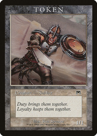 Soldier Token (Onslaught) [Magic Player Rewards 2002] | Rook's Games and More