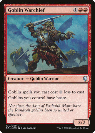 Goblin Warchief [Dominaria] | Rook's Games and More