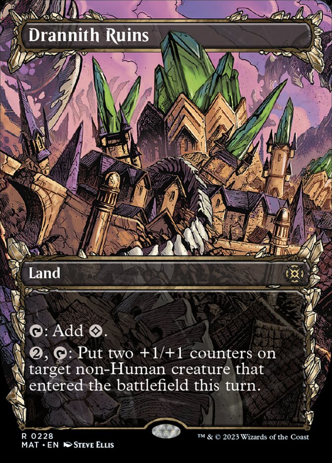 Drannith Ruins (Showcase Halo Foil) [March of the Machine: The Aftermath] | Rook's Games and More
