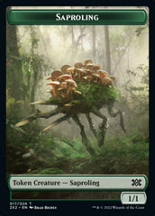 Saproling // Treasure Double-sided Token [Double Masters 2022 Tokens] | Rook's Games and More