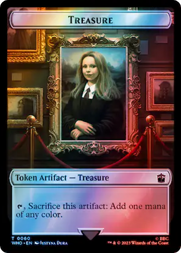 Fish // Treasure (0060) Double-Sided Token (Surge Foil) [Doctor Who Tokens] | Rook's Games and More